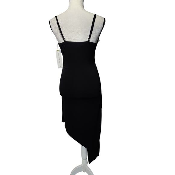 NWT Almost Famous Sz M Y2K Black Asymetrical Babydoll Dress Witchy Whimsy Goth - Picture 9 of 9